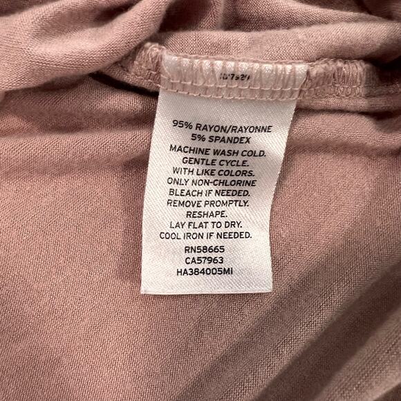 Halogen Crew Neck Sleeveless Pink Flowy Athletic Tank Top Size Large - Picture 4 of 8